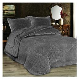 Κουβερτοπάπλωμα Μονό 160x220εκ. 1950 1950 Grey-black Dimcol