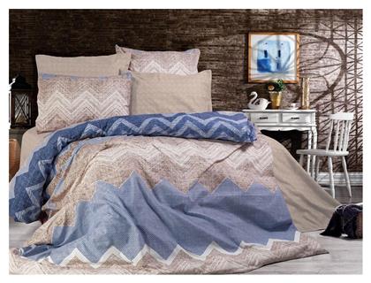 Μονό 160x240εκ. Αθηνά 407 Beige / Blue Dimcol