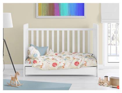 Πάπλωμα Κούνιας Βαμβακερό Beige 120x160cm Dimcol