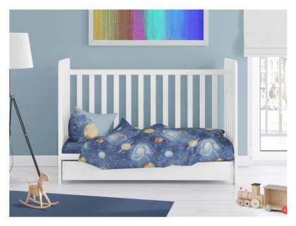 Πάπλωμα Κούνιας Βαμβακερό Milky Way 185 Blue 120x160cm Dimcol