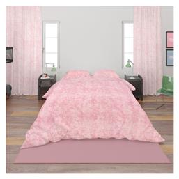 Παπλωματοθήκη Βαμβακερή Μονή 160x240 Shadow 617 Pink Dimcol