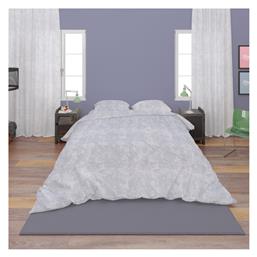 Παπλωματοθήκη Βαμβακερή Μονή 160x240 Shadow 621 Light Grey Dimcol