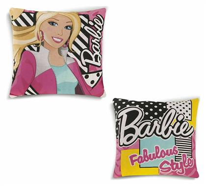 Παιδικό Διακοσμητικό Μαξιλάρι Barbie 09 Διπλής Όψης Μ40xΥ40εκ. Dimcol