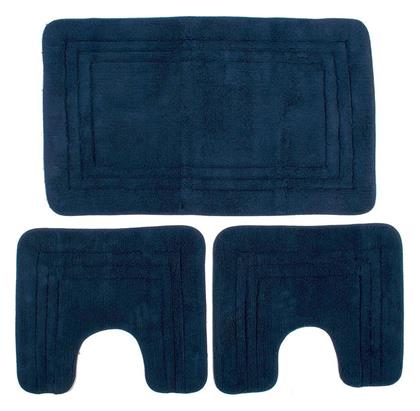 Σετ Πατάκια Μπάνιου Βαμβακερά Zucchi 3τμχ Dimcol