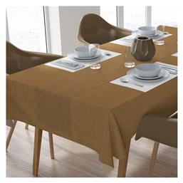 Τραπεζομάντηλο Αλέκιαστο Σετ 2τμχ Panama Mustard 140x220εκ. Dimcol