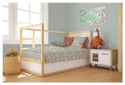 Βρεφική Παπλωματοθήκη Bebe Pale Cyan 120x160εκ. Dimcol