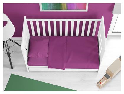 Βρεφική Παπλωματοθήκη Bebe Solid Dark Magenta 120x160εκ. Dimcol