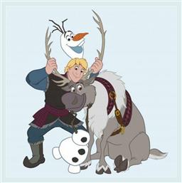 Βρεφική Πετσέτα Προσώπου/Χεριών Frozen 130 Πολύχρωμη 30x30cm Dimcol