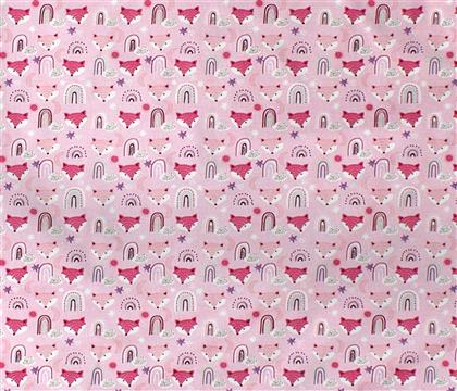 Βρεφικό Σεντόνι Λίκνου Βαμβακερό Fox 525 80x110εκ. Dimcol