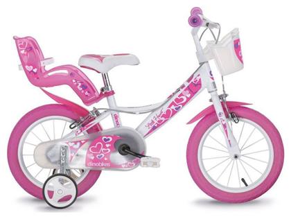 Little Heart 16'' Παιδικό Ποδήλατo BMX Ροζ Dino Bikes