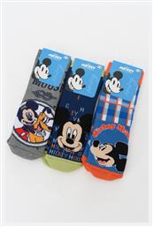 Παιδικές Κάλτσες Αντιολισθητικές Mickey 3 Ζευγάρια Disney