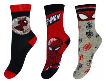 Παιδικές Κάλτσες Spiderman Πολύχρωμες 3 Ζευγάρια Disney