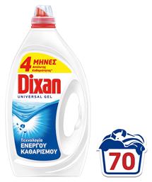 Universal Gel Υγρό Απορρυπαντικό Ρούχων Φρεσκάδα Ωκεανού 70 Μεζούρες Dixan