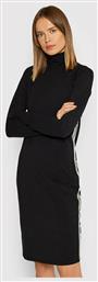 DP1D4486 Midi All Day Φόρεμα Πλεκτό Μαύρο DKNY