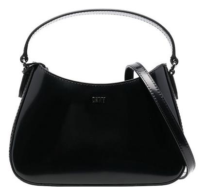 Ellie Δερμάτινη Γυναικεία Τσάντα Χιαστί Μαύρη DKNY