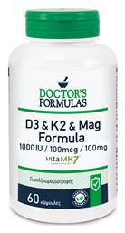 Doctor's Formulas D3 & K2 & Mag Formula Βιταμίνη 1000 x 0 κάψουλες 1000τμχ - Doctors Formulas