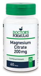 Doctor's Formulas Magnesium Citrate 200mg 60 ταμπλέτες - Doctors Formulas