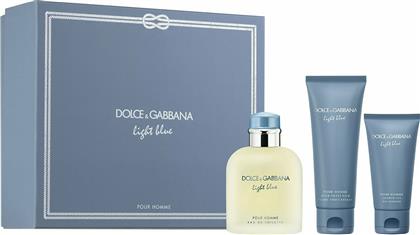 Dolce & Gabbana Pour Homme Eau De Toilette 125ml, After Shave Balm 75ml & Shower Gel 50ml
