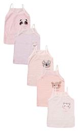 Σετ Παιδικά Φανελάκια Μαύρα 5τμχ Donella