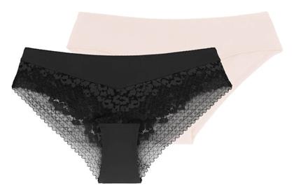 Hipster Γυναικεία Slip 2Pack με Δαντέλα Dorina