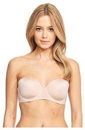 Michelle Μπεζ Strapless Σουτιέν χωρίς Ενίσχυση με Μπανέλες Dorina