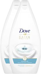 Dove Care & Protect With Antibacterial Ingredient Αφρόλουτρο σε Gel 2x450ml από το e-Fresh