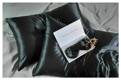 Mulberry Μαξιλαροθήκη με Φάσα 50x76εκ. Black Down Town Home
