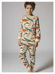 Παιδική Πιτζάμα Χειμωνιάτικη λευκό Dinosaurs Dpam