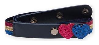 Παιδική Ζώνη Δερμάτινη Navy Μπλε Dpam