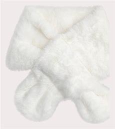 Παιδικό Κασκόλ Λαιμός Γούνινος Λευκός Dpam