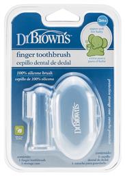 Dr. Brown's Βρεφική Οδοντόβουρτσα Δαχτύλου Transparent για 3m+ - Dr Browns
