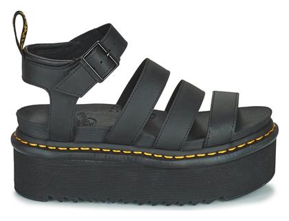Dr. Martens Blaire Quad Black Hydro Δερμάτινα Γυναικεία Σανδάλια σε Χρώμα - Dr Martens