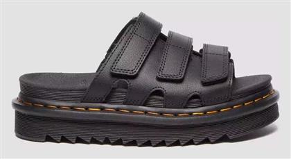 Dr. Martens Δερμάτινα Γυναικεία Σανδάλια σε Μαύρο Χρώμα - Dr Martens
