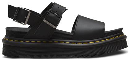 Dr. Martens Voss Γυναικεία Σανδάλια Flatforms σε Μαύρο Χρώμα