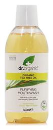 Dr.Organic Organic Tea Tree Mouthwash 500ml - Dr Organic