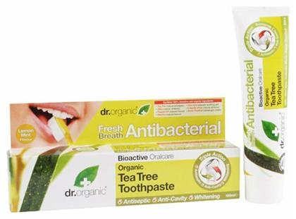Dr.Organic Tea Tree Antibacterial Τριπλή Δράση 100ml - Dr Organic