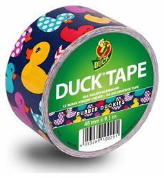 Duck Αυτοκόλλητη Washi Ταινία Διακόσμησης Washi Tape 1τμχ 48mm x 9.1m Rubber Duckies
