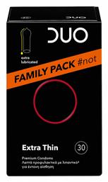 Προφυλακτικά Extra Thin Family Pack 30τμχ Duo