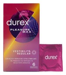 Προφυλακτικά Pleasure Max με Ραβδώσεις 6τμχ Durex