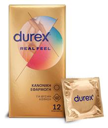 Προφυλακτικά Real Feel χωρίς Λάτεξ 12τμχ Durex