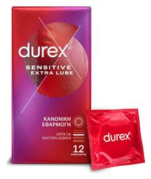 Προφυλακτικά Sensitive Extra Lube Λεπτά 12τμχ Durex