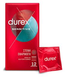 Προφυλακτικά Sensitive Στενή Εφαρμογή Λεπτά 12τμχ Durex