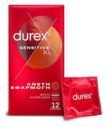 Προφυλακτικά Sensitive XL Μεγάλα και Λεπτά 12τμχ Durex