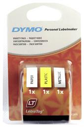 91240 Ταινία Ετικετογράφου 4m x 12mm Πολύχρωμη 3τμχ Dymo