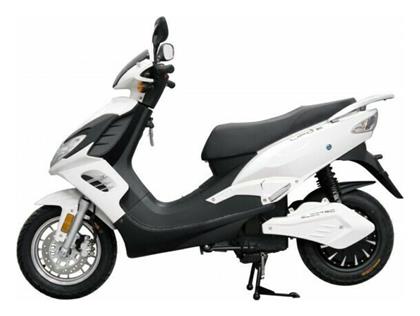 E-Fun Lipo Ηλεκτρικό Μηχανάκι Ισχύος 4000W με Τελική Ταχύτητα 80km/h Αυτονομίας 120km Λευκό - E Fun