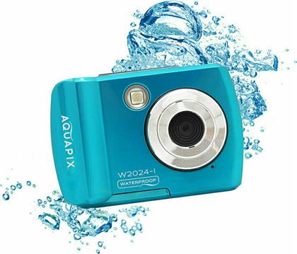 EasyPix W2024 Compact Φωτογραφική Μηχανή 16MP με Οθόνη 2.4'' και Ανάλυση Video 1280 x 720 pixels Μπλε