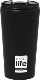 Ecolife Coffee Cup Ποτήρι Θερμός σε Μαύρο χρώμα 0.37lt