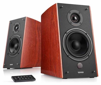 R2000DB Αυτοενισχυόμενα Ηχεία 2 Δρόμων με Bluetooth 120W (Ζεύγος) Καφέ Edifier
