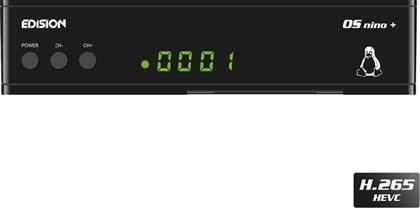 Edision Δορυφορικός Αποκωδικοποιητής OS NINO+ Full HD (1080p) DVB-S2 με Λειτουργία Εγγραφής PVR σε Μαύρο Χρώμα από το e-shop