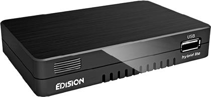 Edision Progressiv Hybrid Lite Ψηφιακός Δέκτης Mpeg-4 Full HD (1080p) με Λειτουργία PVR (Εγγραφή σε USB) Σύνδεσεις HDMI / USB από το e-shop